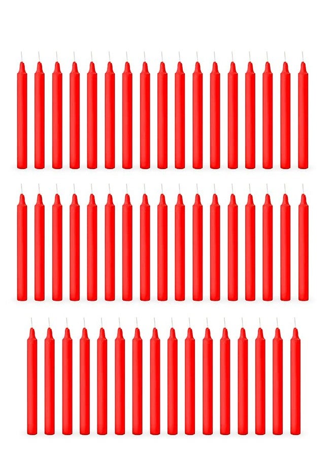 ASIDEA Stick Candles for Diwali Decoration, Birthday, Festival, Celebration (Red-Yellow) - Image 2